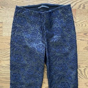 Zara Lace Leather Trousers